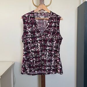 Maroon Blouse in XL by Calvin Klein